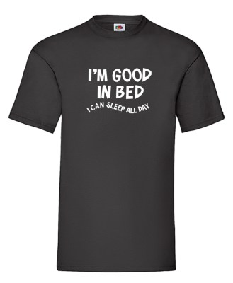 FRUIT OF THE LOOM T-shirt με στάμπα A7730 ΜΑΥΡΟ